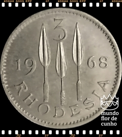 Km 8 Rodésia 3 Pence = 2_1/2 Cents 1968 Escassa (Nós Temos Mais de Um Estado de Conservação # Favor Escolher o Estado de Conservação) ® - comprar online