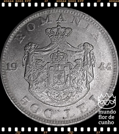 Km 65 Romênia 500 Lei 1944 SOB Prata Escassa # Mihai I ©