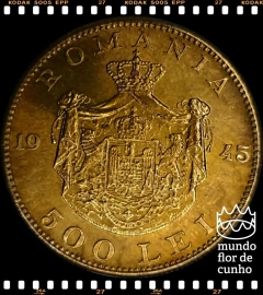 Km 67 Romênia 500 Lei 1945 FC Escassa # Mihai I ©