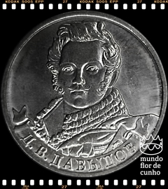 Km 1397 Russia 2 Rubles 2012 ??? XFC # Série Líderes e Heróis Militares - Tenente General Denis Davydov ©