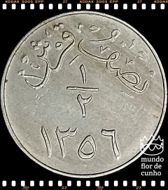 Km 20.2 Arábia Saudita 1/2 Qirsh AH 1556 (1937) SOB/FC # Abd al-Aziz ©
