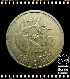 Km 48.1 Seicheles 10 Cents 1982 # Peixe Atum