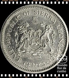 Km 33 Serra Leoa 5 Cents 1984 XFC # Dr. Siaka Stevens ©