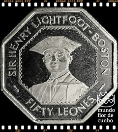 Km 45 Serra Leoa 50 Leones 1996 XFC Proof # Sir Henry Lightfoot Boston © - comprar online