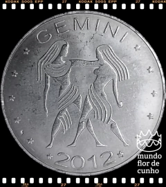 Km NEW Somalilândia 10 Shillings 2012 XFC Folhas Vazias # Horóscopo - Signo de Gêmeos ®