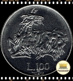 Km 36 San Marino 100 Lire 1974 R XFC Escassa # 1ª Série Animais - Cabra ®