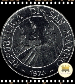 Km 36 San Marino 100 Lire 1974 R XFC Escassa # 1ª Série Animais - Cabra ® - comprar online