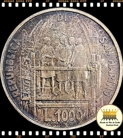 Km 72 San Marino 1000 Lire ND (1977) XFC com Pátina Arco-íris © - comprar online