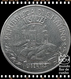 Km 134 San Marino 10 Lire 1982 R XFC Escassa # Série das Conquistas Sociais - Proteção e Educação das Crianças © na internet