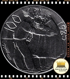 Km 179 San Marino 100 Lire 1985 R XFC Escassa # Série da Luta Contra o Abuso de Drogas ©