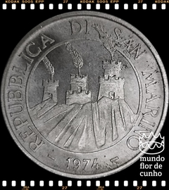 Km 37 San Marino 500 Lire 1974 R XFC Prata Escassa # 1ª Série Animais - Pombos © - comprar online