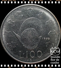 Km 95 San Marino 100 Lire 1979 R XFC Escassa # Série Símbolos do Estado de San Marino - Capacete ® - comprar online