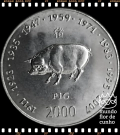 Km 101 Somália 10 Shillings/Scellini 2000 XFC # Astrologia Asiática - Ano do Porco ® - comprar online