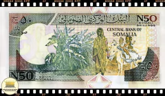 PR2a.2 Somália 50 N Shilin = 50 N Xelins 1991 FE # Forças Regionais de Mogadíscio do Norte - comprar online