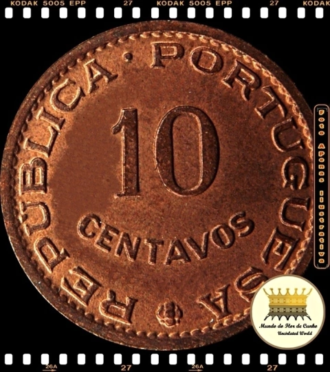 Km 15 São Tomé & Príncipe 10 Centavos 1962 XFC Escassa ©