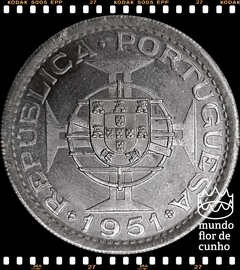 Km 14 São Tomé & Príncipe 10 Escudos 1951 XFC Prata Muito Escassa Apenas 40.000 Moedas Cunhadas © - comprar online