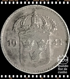 Km 780 Suécia 10 Ore 1941G MBC/SOB Prata # Gustavo V © - comprar online