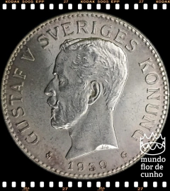 Km 787 Suécia 2 Kronor 1939g XFC Prata # Gustaf V © - comprar online