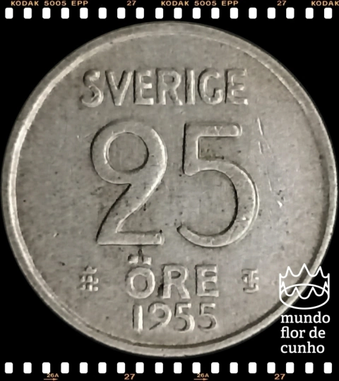 Km 824 Suécia 25 Ore 1955tc SOB Prata ©