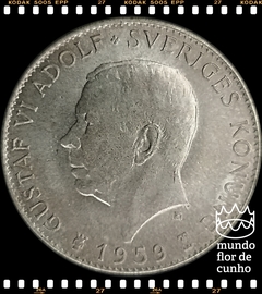Km 830 Suécia 5 Kronor 1959ts Prata # 150° Aniversário da Constituição © - comprar online