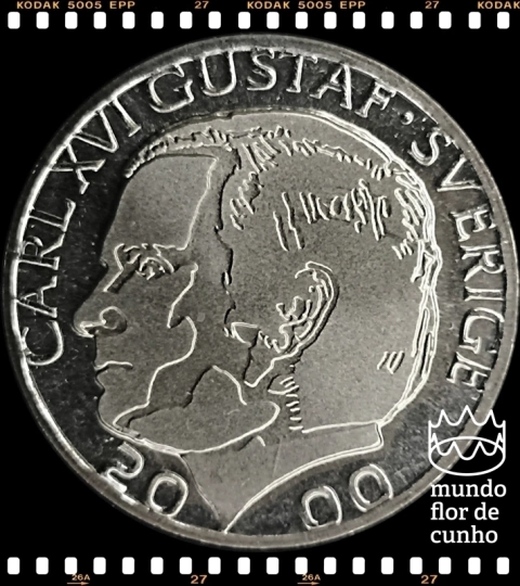 Km 852a Suécia 1 Krona 2000b XFC Prooflike ©