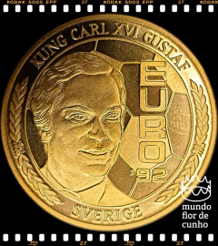 Suécia Medalha Campeonato Europeu de Futebol de 1992 # 1992 XFC Proof ©
