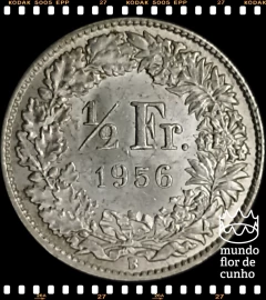 Km 23 Suiça 1/2 Franc 1956B FC Prata © - comprar online