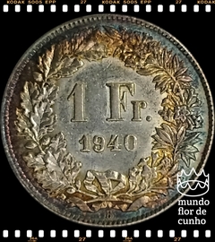Km 24 Suiça 1 Franc 1940B FC Prata Escassa © - comprar online