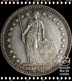 Km 24 Suiça 1 Franc 1952B SOB Prata © na internet