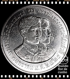 Km 117 Tailândia 10 Baht BE 2520 (1977) # Casamento do Príncipe Herdeiro e da Princesa ©