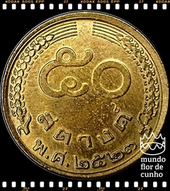 Km 168 Tailândia 50 Satang = 1/2 Baht BE 2523 (1980) SOB © - comprar online