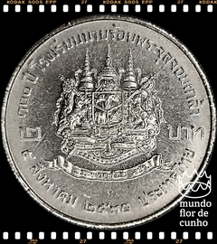 Km 188 Tailândia 2 Baht BE 2530 (1987) XFC # 100° Aniversário da Academia Militar © - comprar online