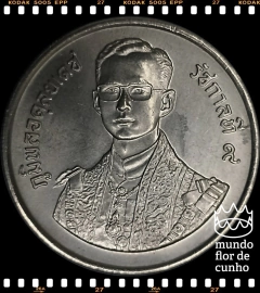 Km 195 Tailândia 5 Baht BE 2530 (1987) XFC # 60° Aniversário de Rama IX ©