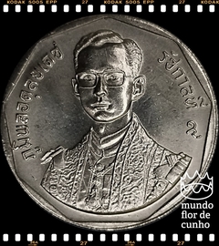 Km 210 Tailândia 2 Baht BE 2531 (1988) XFC # 42° Aniversário do Reinado de Rama IX ©
