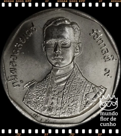 Km 211 Tailândia 5 Baht BE 2531 (1988) XFC # 42° Aniversário do Reinado de Rama IX ©