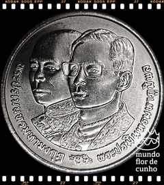 Km 273 Tailândia 10 Baht BE 2535 (1992) XFC # 64° Aniversário do Rei Rama IX ©
