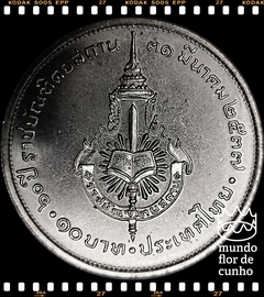 Km 293 Tailândia 10 Baht BE 2537 (1994) XFC # 60° Aniversário do Instituto Real da Língua Tailandesa ©