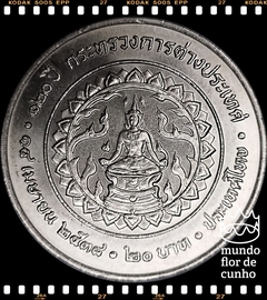 Km 302 Tailândia 20 Baht BE 2538 (1995) FC # 120° aniversário do Ministério das Relações Exteriores ©