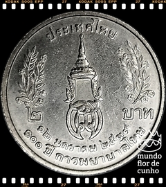 Km 317 Tailândia 2 Baht BE 2539 (1996) XFC # 100° aniversário da Escola de Enfermagem e Obstetrícia Siriraj ©