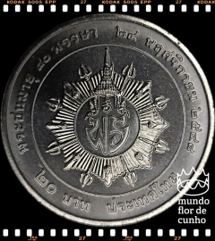 Km 472 Tailândia 20 Baht BE 2548 (2005) XFC # 80º aniversário da Princesa Bejaratana Rajasuda © - comprar online