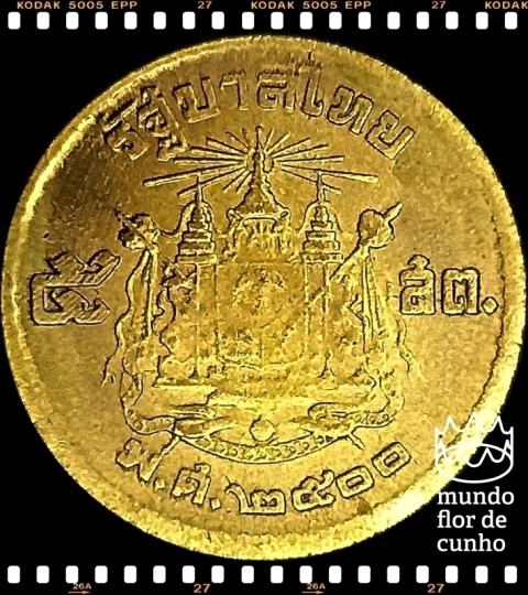 Km 78 Tailândia 5 Satang BE 2500 (1957) FC # Rama IX ©