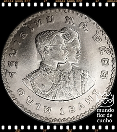 Km 91 Tailândia 1 Baht BE 2513 (1970) # Jogos Asiáticos de 1970, Bangkok © - comprar online