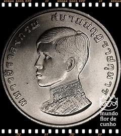 Km 97 Tailândia 1 Baht BE 2515 (1972) XFC # Investidura do Príncipe Herdeiro ©