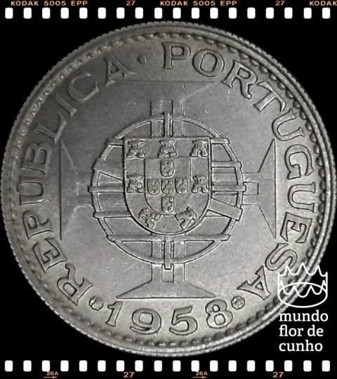 Km 15 Timor 6 Escudos 1958 FC Prata ©