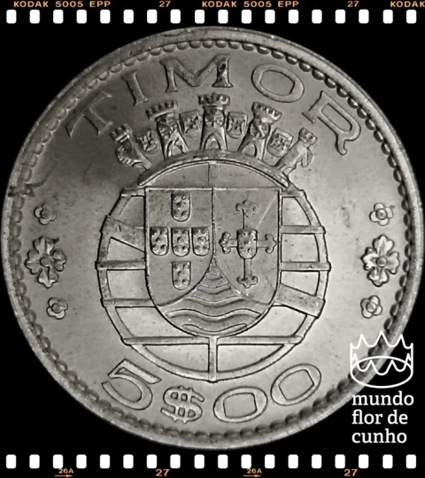 Km 21 Timor 5 Escudos 1970 XFC ©