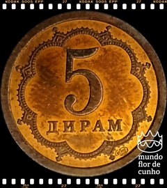 Km 2.2 Tajiquistão 5 Drams 2006(sp) XFC ©