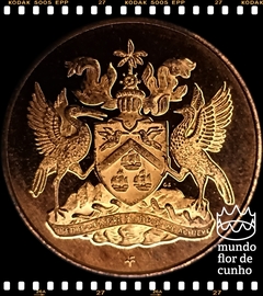 Km 10 Trinidade & Tobago 5 Cents 1972 FM(p) XFC Proof Escassa # 10° Aniversário da Independência © - comprar online