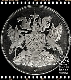 Km 12 Trinidade & Tobago 25 Cents 1972 FM(p) XFC Proof Escassa # 10° Aniversário da Independência © - comprar online