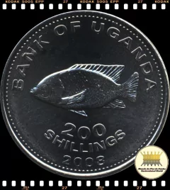 Km 68a Uganda 200 Shillings 2008 XFC Magnética ®
