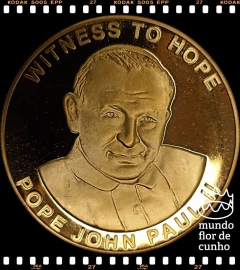 Km 240 Uganda 1000 Shillings 2003 XFC Proof Banhada em Prata Muito Escassa # Papa João Paulo II ©